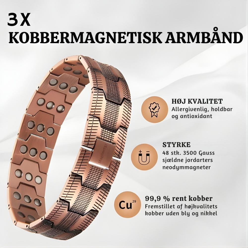 Vitaliére™ – Premium Magnetisk Kobber Terapiarmbånd