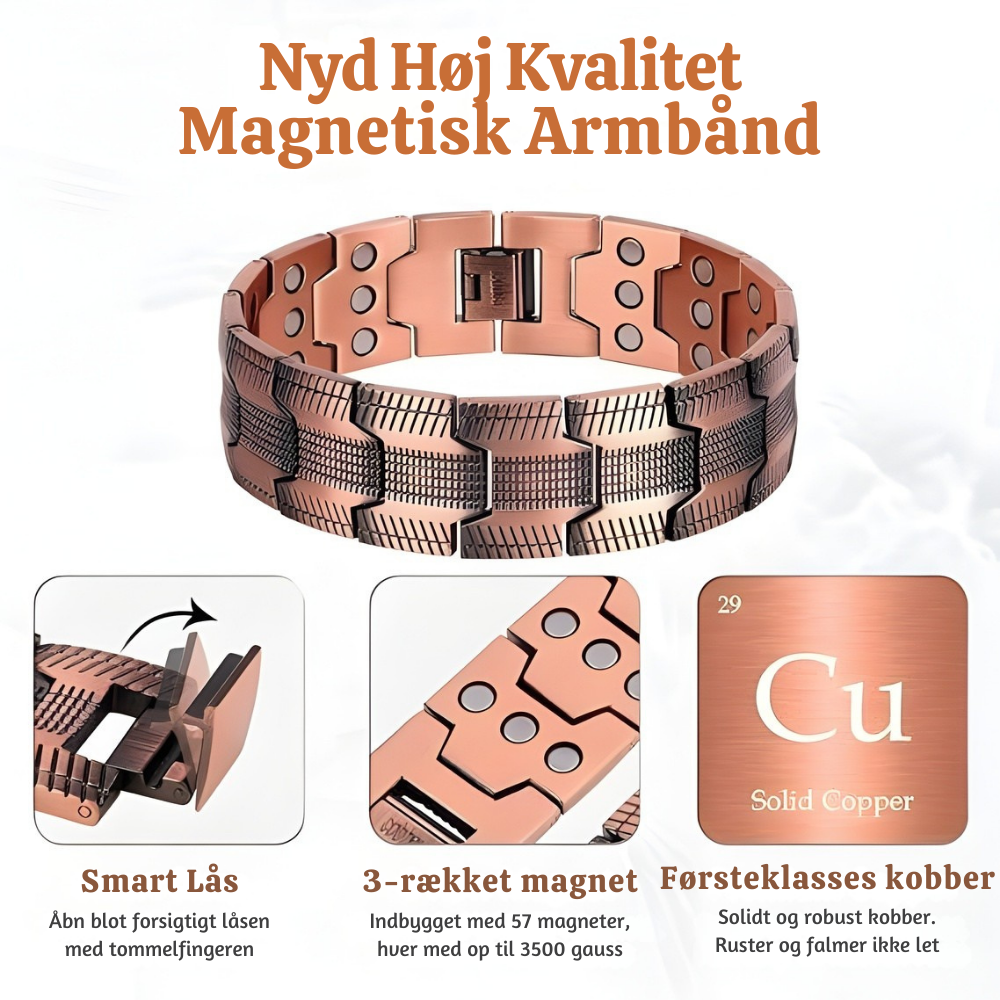 Vitaliére™ – Premium Magnetisk Kobber Terapiarmbånd