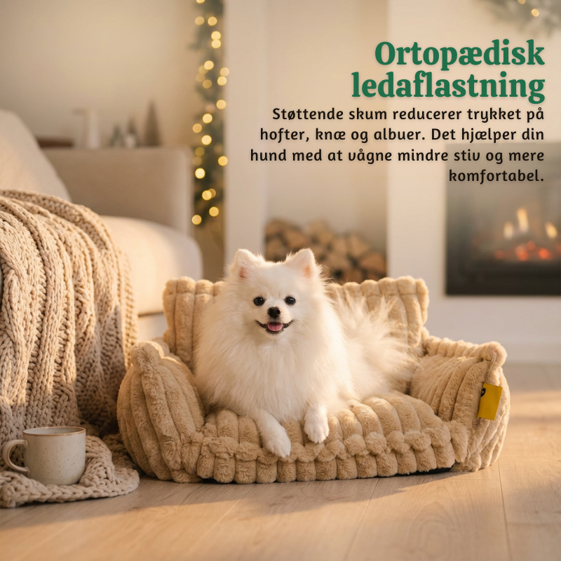 RestiPaw™ – Vaskbar Ortopædisk Hundesofa-Seng