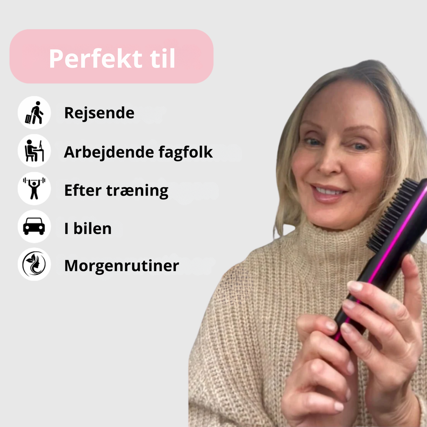LushBrush™ – Salonblødt Hår Når Som Helst, Hvor Som Helst
