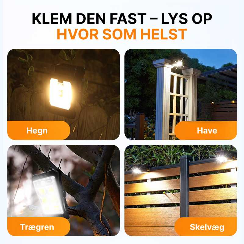 🌿 Solcellelampe med bevægelsessensor – Køb 4 nu, få 1 gratis! Perfekt til haven, altanen og terrassen! 🏡