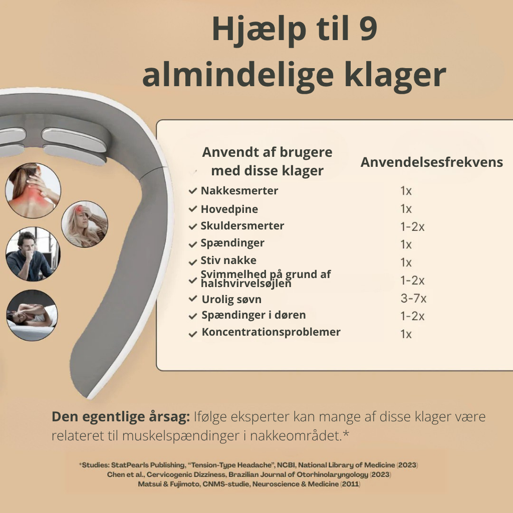 Necky™ - 11-i-1 halsløsning | Slap af i nakkemusklerne på bare 15 minutter – hvor og når du vil