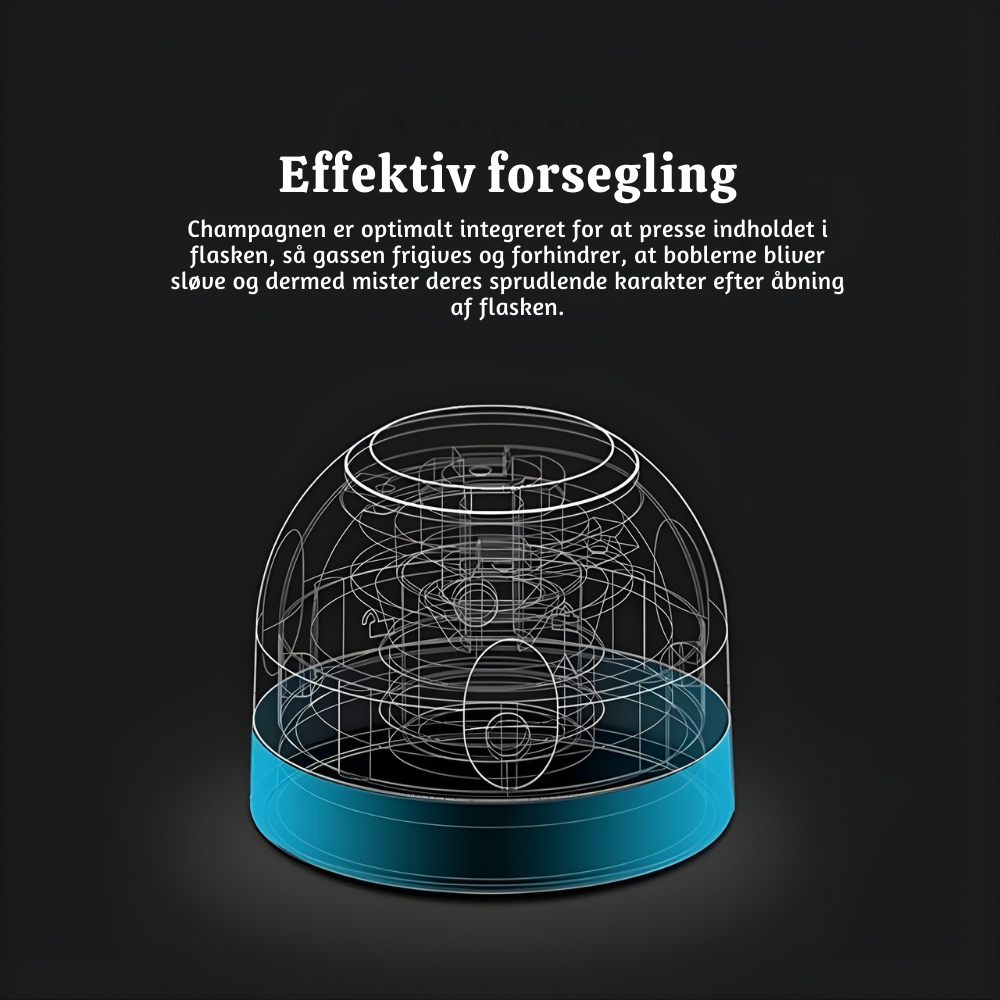 VinoLock™ – Roterende Lufttæt Forsegler til Vin- & Drikkeflasker