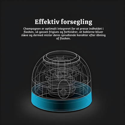 VinoLock™ – Roterende Lufttæt Forsegler til Vin- & Drikkeflasker