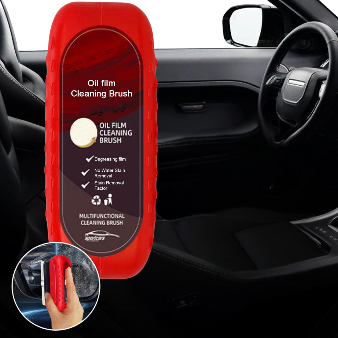 (1+1 GRATIS) GlassCoating™ | Bilglas Oliefilm Belægningsopløsning og Børste