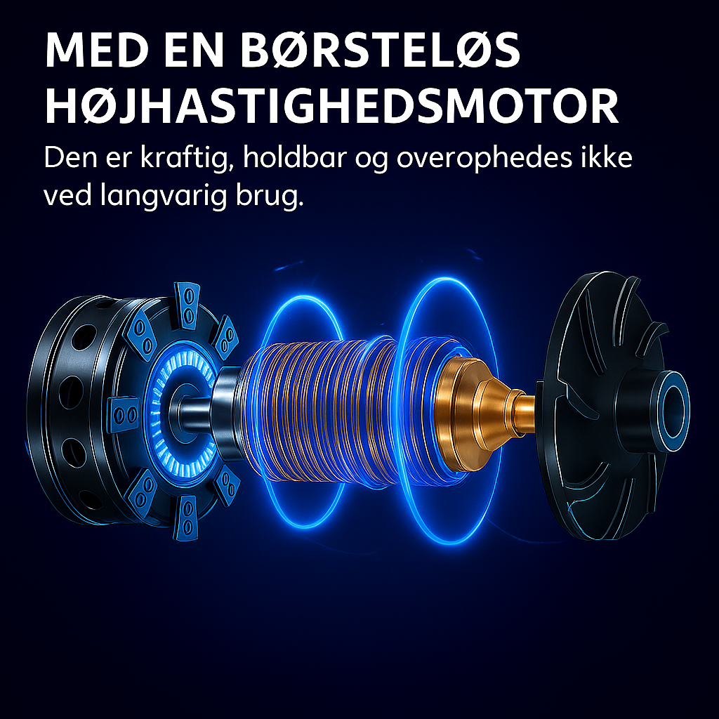 LeafBlow™ | Trådløs blæser til hurtig oprydning af blade, snavs, støv og hverdagsaffald