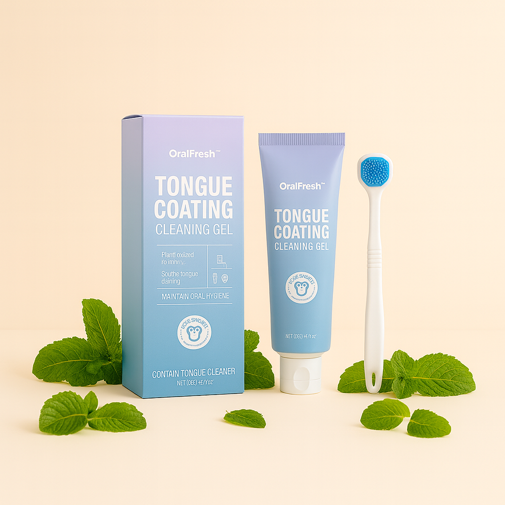 OralFresh™ | Sig farvel til belægninger på tungen, dårlig ånde og bakterier