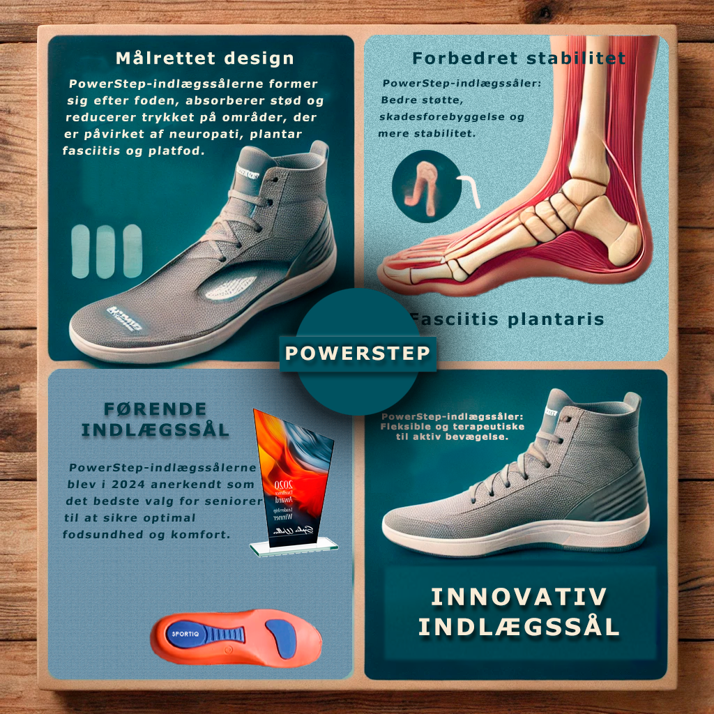 PowerStep™ — Øjeblikkelig lindring til ægte fodsmerter