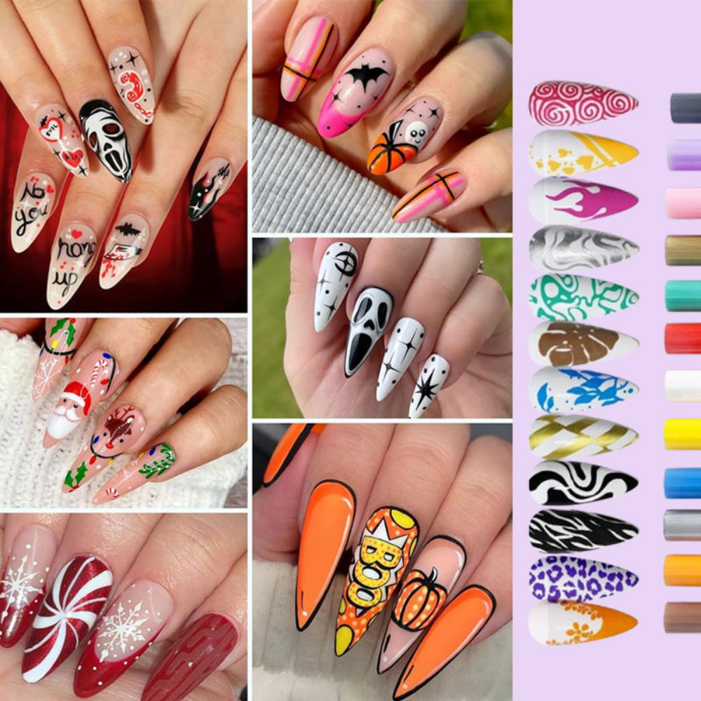 ManiMuse™ – Kreativt DIY Præcisions Neglekunst Pen Sæt