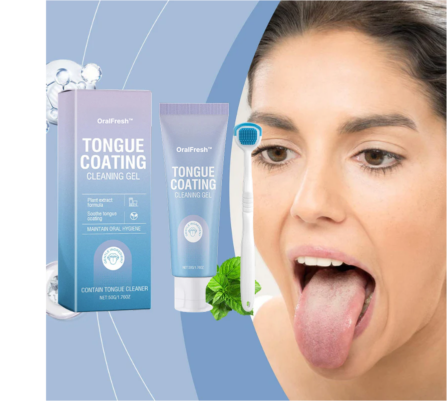 OralFresh™ | Sig farvel til belægninger på tungen, dårlig ånde og bakterier