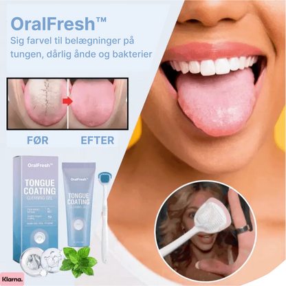 OralFresh™ | Sig farvel til belægninger på tungen, dårlig ånde og bakterier