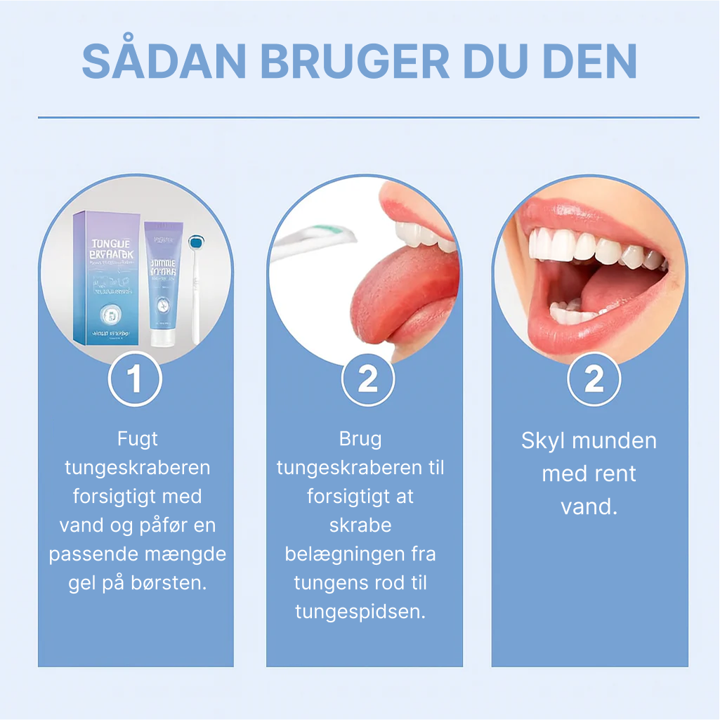 OralFresh™ | Sig farvel til belægninger på tungen, dårlig ånde og bakterier