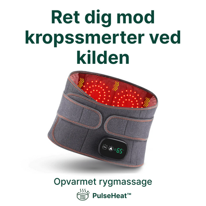 PulseHeat™ – Rygsmerter væk med denne varme-, massage- og rødlysbehandling i ét