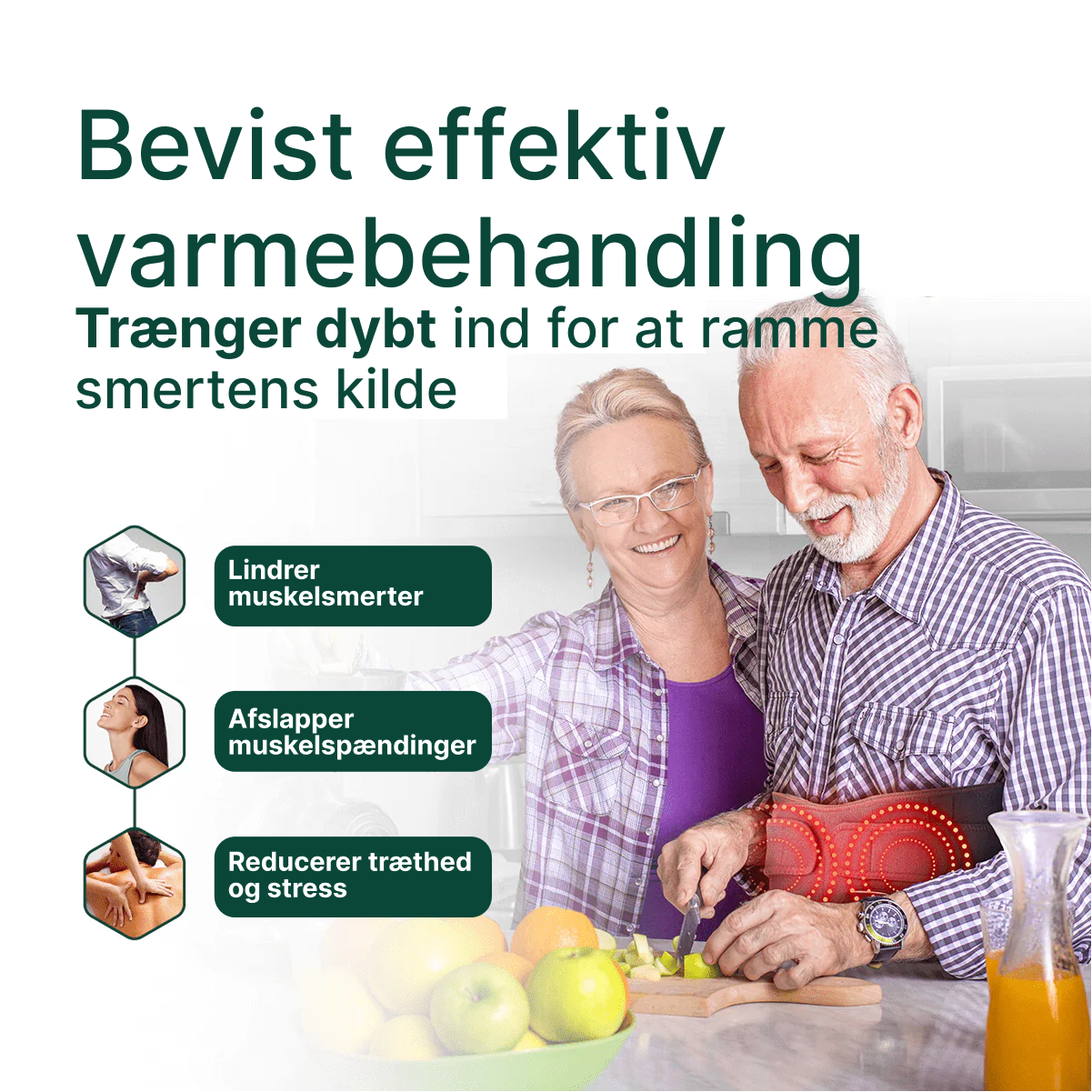 PulseHeat™ – Rygsmerter væk med denne varme-, massage- og rødlysbehandling i ét