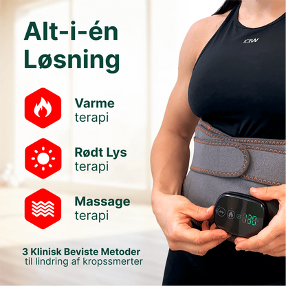 PulseHeat™ – Rygsmerter væk med denne varme-, massage- og rødlysbehandling i ét