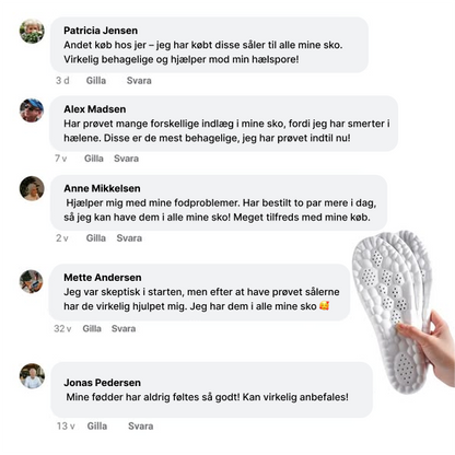 CloudFeet™ | Øjeblikkelig lindring mod hælspore, fodsmerter og trætte fødder