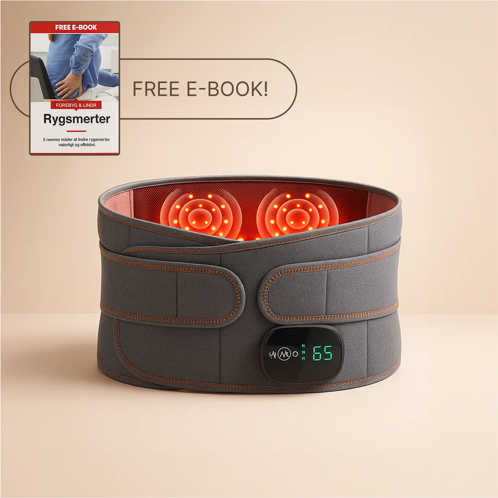 PulseHeat™ – Rygsmerter væk med denne varme-, massage- og rødlysbehandling i ét