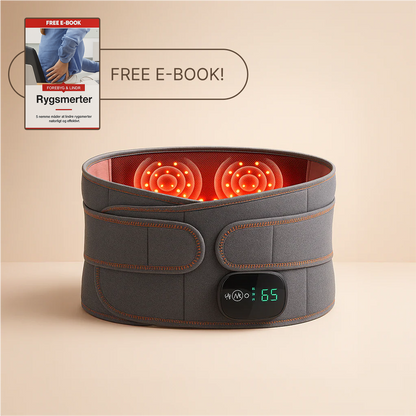 PulseHeat™ – Rygsmerter væk med denne varme-, massage- og rødlysbehandling i ét