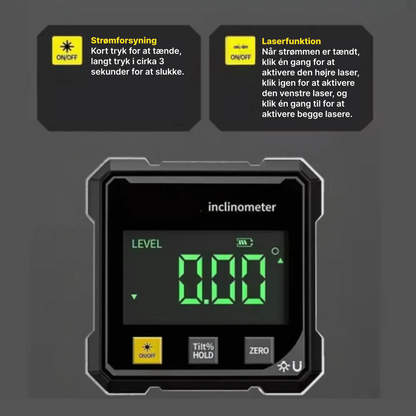 LEVEL™ - Digital Magnetisk Vinkelmåler i Aluminium