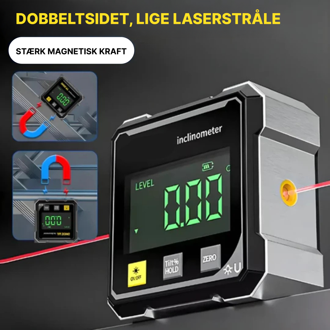 LEVEL™ - Digital Magnetisk Vinkelmåler i Aluminium