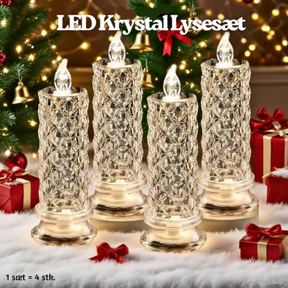 CrystalAura™ – LED Krystal Lysesæt
