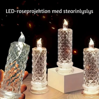 CrystalAura™ – LED Krystal Lysesæt