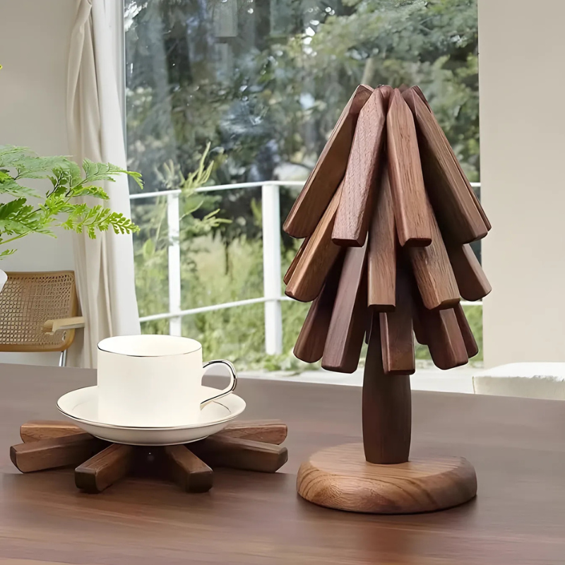 Trivetree™ – Træ Bordskånere & Varmeresistent Bordmåtte