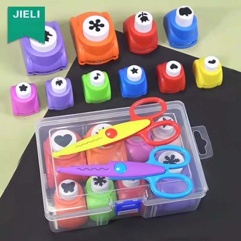 ✂️ KØB 2 FÅ 1 GRATIS! 🎨 DIY-papirstansset til børn – skab sjove former (stjerner/hjerter/dyr) til hobby og scrapbooking 🧒✨